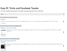 Tablet Screenshot of ezpctricks.blogspot.com