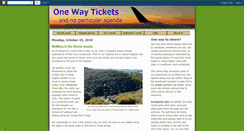 Desktop Screenshot of onewaytickettrip.blogspot.com