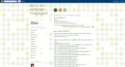 Desktop Screenshot of blogdaadrianaitabirano.blogspot.com