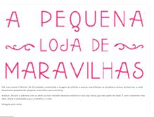 Tablet Screenshot of apequenalojademaravilhas.blogspot.com