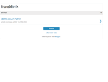 Tablet Screenshot of fransklinik.blogspot.com