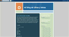 Desktop Screenshot of elblogdecifrasyletras.blogspot.com