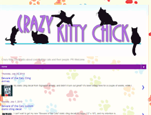 Tablet Screenshot of crazykittychick.blogspot.com