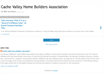 Tablet Screenshot of cachevalleyhomebuildersassociation.blogspot.com