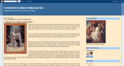 Desktop Screenshot of commentaires-bibliques.blogspot.com