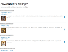 Tablet Screenshot of commentaires-bibliques.blogspot.com