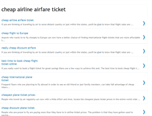 Tablet Screenshot of cheap-airline-airfare-ticket.blogspot.com