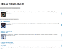 Tablet Screenshot of geniastecnologicas.blogspot.com