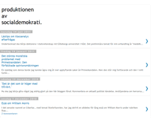 Tablet Screenshot of produktionenavsocialdemokrati.blogspot.com