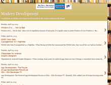 Tablet Screenshot of moderndevelopment.blogspot.com