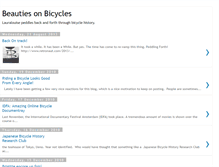 Tablet Screenshot of beautiesonbicycles.blogspot.com