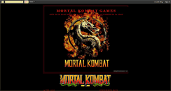 Desktop Screenshot of mortalkombatgamers.blogspot.com