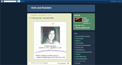 Desktop Screenshot of owlsandroosters.blogspot.com