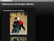 Tablet Screenshot of familjenwester.blogspot.com