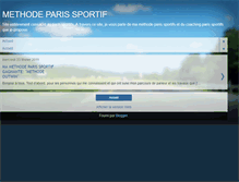 Tablet Screenshot of methode-paris-sportif.blogspot.com