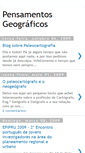 Mobile Screenshot of pensamentosgeograficos.blogspot.com