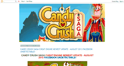 Desktop Screenshot of candy-crush-saga-cheat-engine.blogspot.com