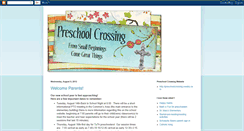 Desktop Screenshot of preschoolcrossing.blogspot.com