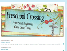 Tablet Screenshot of preschoolcrossing.blogspot.com