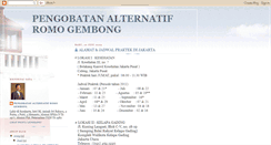 Desktop Screenshot of pengobatanromogembong.blogspot.com