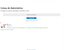 Tablet Screenshot of coisasdematematica.blogspot.com