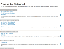 Tablet Screenshot of preserveourwatershed.blogspot.com
