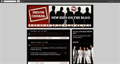 Desktop Screenshot of nkotbcanada.blogspot.com