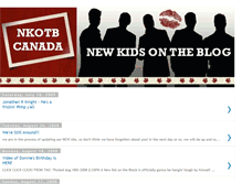 Tablet Screenshot of nkotbcanada.blogspot.com