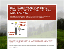 Tablet Screenshot of legitimateiphonesuppliers.blogspot.com