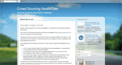 Desktop Screenshot of crowdsourcinghealthcare.blogspot.com