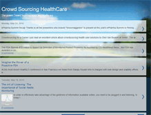 Tablet Screenshot of crowdsourcinghealthcare.blogspot.com