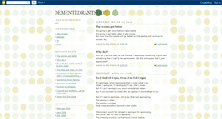 Desktop Screenshot of dementedrants.blogspot.com