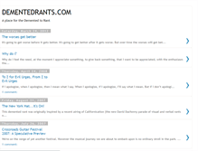 Tablet Screenshot of dementedrants.blogspot.com