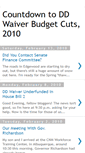 Mobile Screenshot of countdowntoddwaiverbudgetcuts2010.blogspot.com