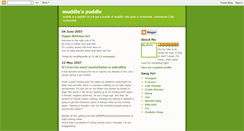 Desktop Screenshot of muddleinapuddle.blogspot.com