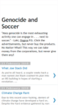 Mobile Screenshot of genocideandsoccer.blogspot.com