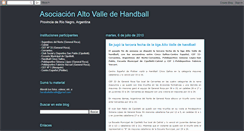 Desktop Screenshot of handballaltovalle.blogspot.com