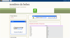 Desktop Screenshot of nombresdebebeonline.blogspot.com