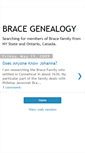 Mobile Screenshot of bracegenealogy.blogspot.com
