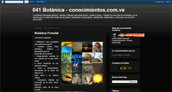 Desktop Screenshot of conocimientos-botanica.blogspot.com
