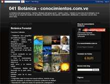Tablet Screenshot of conocimientos-botanica.blogspot.com