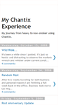 Mobile Screenshot of mychantixexperience.blogspot.com