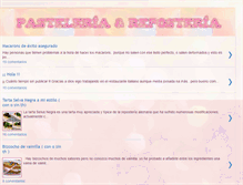 Tablet Screenshot of pasteleriareposteria.blogspot.com