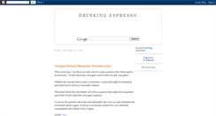 Desktop Screenshot of drinkingespresso.blogspot.com