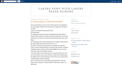 Desktop Screenshot of lakersnews.blogspot.com