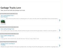 Tablet Screenshot of garbagetrucksphotos.blogspot.com