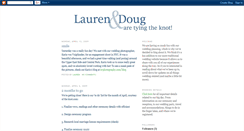 Desktop Screenshot of laurenanddougwedding.blogspot.com