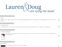 Tablet Screenshot of laurenanddougwedding.blogspot.com