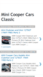 Mobile Screenshot of mini-classic-cars.blogspot.com