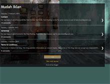 Tablet Screenshot of mudah-iklan.blogspot.com